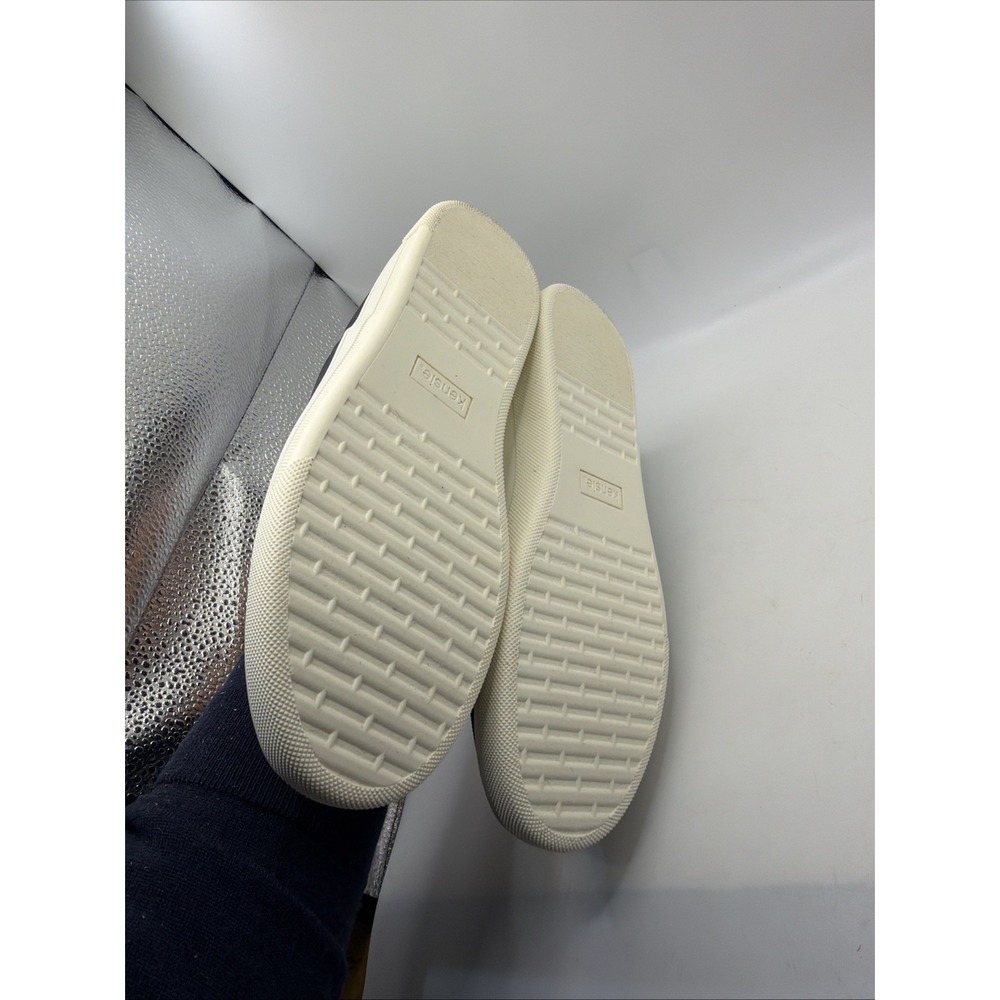Kensie Girl Navy Canvas Slip-On Espadrille Sneakers with Cream Sole - Picture 9 of 10